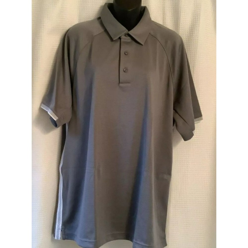 Under Armour Golf Polo Shirt Medium Performance Mens Loose Fit Solid Gray
